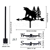 Orangutan Iron Wind Direction Indicator AJEW-WH0265-020-2