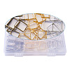 Alloy Open Back Bezel Big Pendants PALLOY-BT0001-02-RS-7