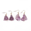 Natural Mixed Stone Dangle Earrings EJEW-F228-A-2