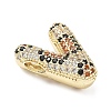 Brass Micro Pave Cubic Zirconia Pendants KK-Z108-02G-V-2
