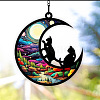 Moon with Cat Window Suncatchers PW-WG7D0D8-04-1