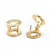 Initial Hoop Earrings for Women EJEW-P194-01G-O-2