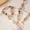 Alloy & Natural Gemstone Chips Beaded Necklaces & Beaded Bracelets Sets FS-WGA97E1-01-4