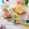 50Pcs Heart Printed Organza Bags OP-TADJ0001-01K-5