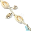 Ocean Styles Natural Shell Pendant Decoration HJEW-JM02948-4