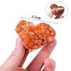 Heart Natural Drusy Citrine Display Decorations PW-WGAA3BE-02-2