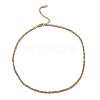 304 Stainless Steel Mesh Chain Necklace BJEW-B072-02G-1