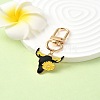 Cowboy Theme Alloy Enamel Pendant Decorations HJEW-YW00022-04-1