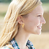 ANATTASOUL 12Pcs 6 Style Titanium Steel Hoop Earrings for Women EJEW-AN0004-42-5