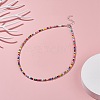 Glass Seed Beaded Necklace X-NJEW-JN03825-01-2