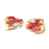 304 Stainless Steel Enamel Pendants STAS-K256-07G-01-3