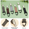 AHADEMAKER 6Pcs 6 Colors Polyester Band Hat Clips FIND-GA0002-38-4