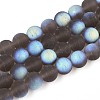 Frosted Transparent Glass Beads Strands LS-GLAA-T032-T10mm-MBB02-1