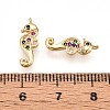 Brass Micro Pave Cubic Zirconia Pendants X1-KK-N261-16G-3