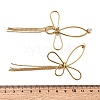304 Stainless Steel Butterfly Tassel Stud Earrings EJEW-B151-02-3