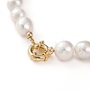 Natural Baroque Pearl Keshi Pearl Beaded Necklaces NJEW-JN03295-3