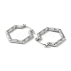 Non-Tarnish 304 Stainless Steel Hoop Earrings STAS-Z052-10P-2