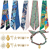 DIY Silk Scarf Necklace Making Kits DIY-BM0002-56-1