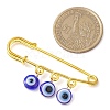 Blue Evil Eye Resin Charm Kilt Pins JEWB-BR00176-3