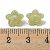 Two-tone Opaque Acrylic Bead Caps OACR-G034-07A-3