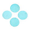 Spray Painted Natural Capiz Shell Disc Links Connector Charms SSHEL-T017-32A-1