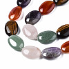 Natural Green Aventurine & Rose Quartz & Red Agate & Tiger Eye & Amethyst Beads Strands G-S364-095-3