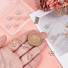 12Pcs 2 Colors Rack Plating Brass Micro Pave Cubic Zirconia Pendants KK-HY0003-89-3