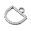 304 Stainless Steel Pendants STAS-P433-13B-P-2