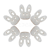 Bunny Natural Freshwater Shell Beads SHEL-CJ0001-13-8