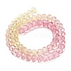 Transparent Painted Glass Beads Strands DGLA-A034-T8mm-A09-5