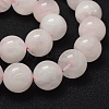 Natural Rose Quartz Beads Strands X-G-P335-21-8mm-4