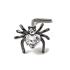 Heart Spider 316L Surgical Stainless Steel with Cubic Zirconia L-Shaped Nose Rings FS-WG44168-05-1
