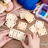 Wooden Knitting Crochet Board WOOD-WH0034-29-3