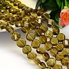 Faceted Flat Round Imitation Austrian Crystal Bead Strands G-M193-10mm-19A-1
