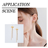 SUPERFINDINGS 16Pcs 4 Style Brass Stud Earring Findings FIND-FH0006-06-6