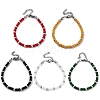 304 Stainless Steel Beaded Bracelets for Women BJEW-M056-04P-2