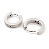 Tarnish Resistant Frosted 304 Stainless Steel Huggie Hoop Earrings for Women EJEW-C096-31A-P-3