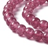 Natural Jade Imitation Garnet Beads Strands G-I334-02A-3