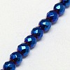 Electroplate Non-magnetic Synthetic Hematite Beads Strands G-J169B-4mm-03-3