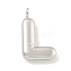 Non-Tarnish 304 Stainless Steel Pendants STAS-C102-15P-L-1