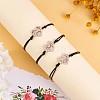 3Pcs 3 Style 430 Stainless Steel Heart Link Bracelets Set JB726A-5