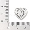 Rack Plating Brass Micro Pave Cubic Zirconia Pendants KK-L224-011P-01-3