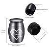 CREATCABIN Alloy Cremation Urn Kit AJEW-CN0001-11K-2