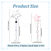 2Pcs 2 Styles Star Iron & Plastic Snap Hair Clips PHAR-CP0001-29-2