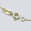925 Sterling Silver Box Chain Necklaces STER-F039-45cm-03G-3