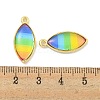 Rainbow Color Opaque Resin Pendants KK-M290-04A-G-3