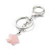 Natural Rose Quartz Keychain KEYC-M022-02A-2