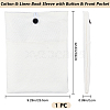 Cotton & Linen Book Sleeve with Button & Front Pocket ABAG-WH20005-14C-01-2