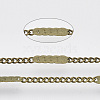 Soldered Brass Coated Iron Curb Chains CH-T002-02AB-1