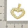 Rack Plating Brass Pave Cubic Zirconia Pendants KK-U029-09G-01-3